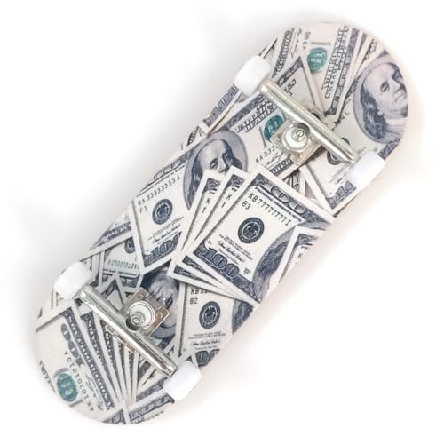 100 Dollar Bill - 34mm Wooden Pro Fingerboard Complete Set