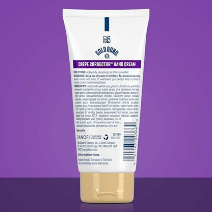 Gold Bond Age Renew Crepe Corrector Hand Cream, Replenishing & Smoothing Formula, 3 oz. - size: 3 Ounce (Pack of 1)