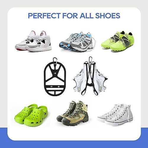 Footwear Clip Sports and Outdoor Climbing Trip,Footwear Clip Sports Accessory,Hang Extra Shoes Cleats Boots or Gear on Your Bag - size: Large