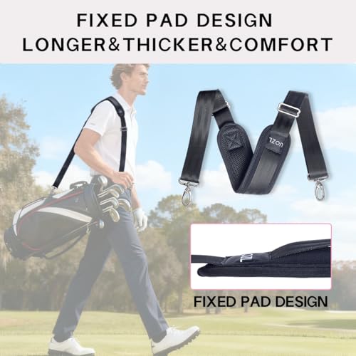 Shoulder Straps 79 inch Adjustable with Thick Soft Fixed Shoulder Pad | with Metal Swivel Hooks for Laptop Bag, Messenger Bag, Tool Bag, Camera,Luggage,for Mens and Womens - color: Brown