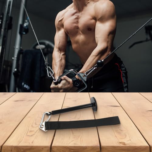 Black Nylon Arm Wrestling Training Strap With Loading Pin & Steel Carabiner, Forearm Grip Strength Trainer Belt