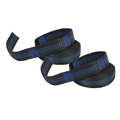 with Carabiners – 2M Heavy-Duty Adjustable Suspension Straps for Outdoor Camping, Backyard & Aerial Yoga, Includes 2 Steel Carabiners & Storage Bag