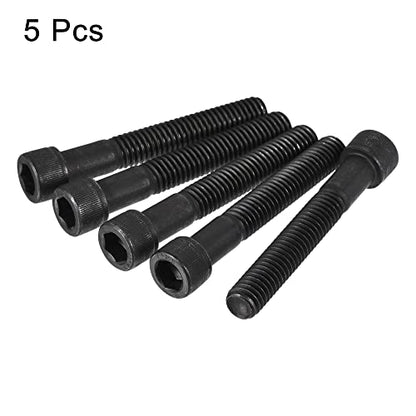 uxcell 3/8-16x2-1/2" Hex Socket Head Cap Screw Bolts 12.9 Grade Alloy Steel 5pcs - size: 3/8x2-1/2"