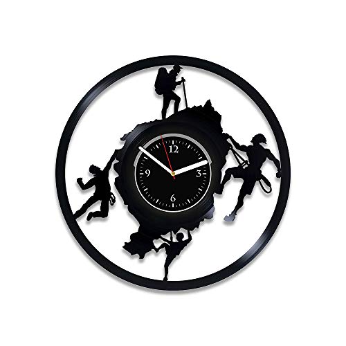 Clock Climb Vinyl Clock Climbing Art Mountaineering Home Decor Sport Vinyl Record Wall Clock Xmas Idea For Man Climb Wall Clock Sport Rock Climbing For Him Alpinism Vinyl Record Clock Sport Wall Clock