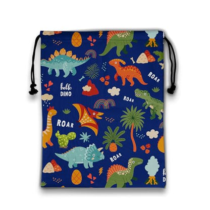 Cartoon Dinosaur Gymnastics Grip Bag Navy Blue Portable Drawstring Storage Pouch Bag Party Favor - color: Cartoon Dinosaur-blue