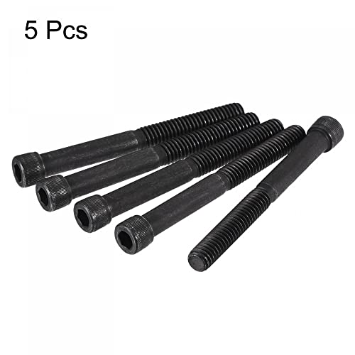 uxcell 5/16-18x3" Hex Socket Head Cap Screw Bolts 12.9 Grade Alloy Steel 5pcs - size: 3 Inch