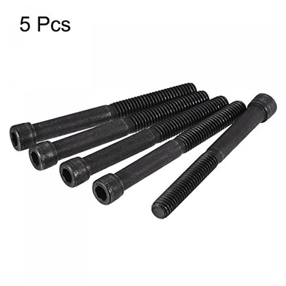 uxcell 5/16-18x3" Hex Socket Head Cap Screw Bolts 12.9 Grade Alloy Steel 5pcs - size: 3 Inch