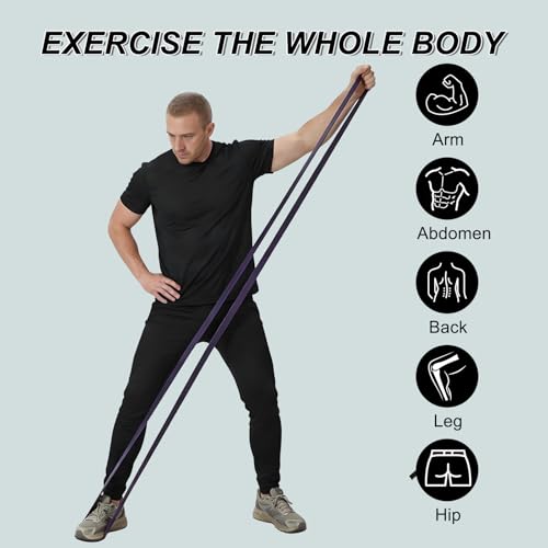Garvee Pull Up Assistance Bands, 4/5-Pack Resistance Bands Set, Natural Latex Exercise Bands for Strength Training, Stretching, Physical Therapy, Home Gym for Women Men - color: Upgraded 38-125 lbs