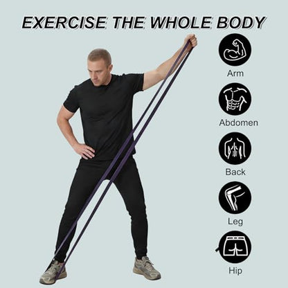 Garvee Pull Up Assistance Bands, 4/5-Pack Resistance Bands Set, Natural Latex Exercise Bands for Strength Training, Stretching, Physical Therapy, Home Gym for Women Men - color: Upgraded 38-125 lbs