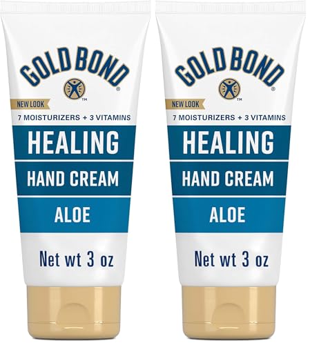 Gold Bond Healing Hand Cream, Hand Cream With Aloe, Moisture That Lasts Through Handwashing, 3 oz. (Pack of 2) - size: 3 Ounce (Pack of 2)