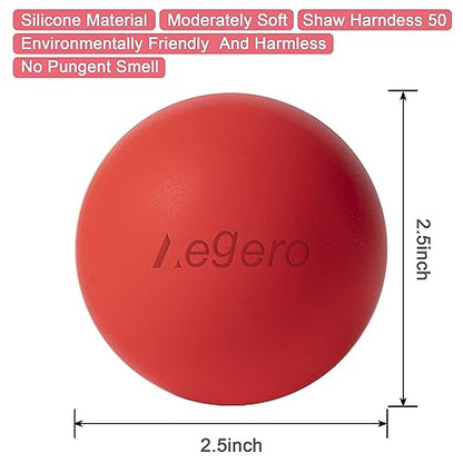 Massage Lacrosse Balls for Myofascial Release (2Pack, Blue and Purple) | Yoga Deep Tissue Massage,Trigger Point Therapy and Foot Plantar Fasciitis,Muscle Soreness Massager Ball - color: Blue /Purple