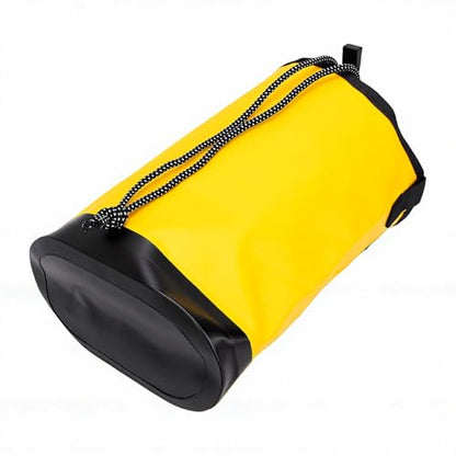 RiToEasysports Drawstring Backpack, Water Proof 500d Pvc Mesh Fabric Adjustable Rope Storage Bag For Climbing Gear And Tools (Yellow) - color: Yellow