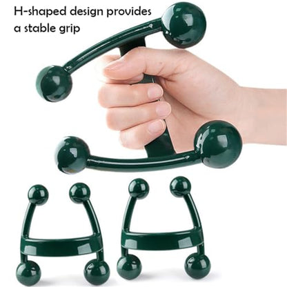 Handheld Trigger Point Massage Tools, 2 Pcs 4 Point Deep Tissue Manual Massager Full Body Massager, Handheld Palm Pressure Point Massage Tool for Neck Shoulder Back Waist Arm Leg Muscle Pain Relief
