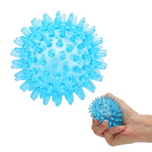 Massage Balls, Ball Compact Muscle Roller Hollow Soft Transparent Strength Recovery Exercise Squeezy Toy Balls Massage Ball for Hand Wrist Stress Relief (7CM)
