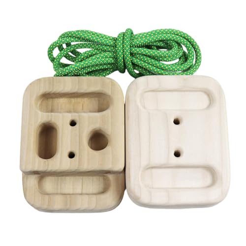 Climbing Hangboard Portable Wooden Pull up Board 12cmx15cmx4cm (4.72x5.91x1.57 inch) for Athletes Rock Climbing Training Hand Grip Strengthener