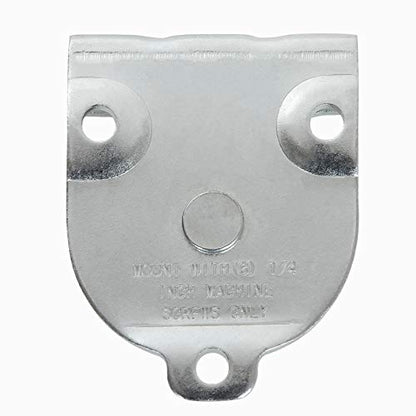 6 Pack Wall Mounted Pulley 1-1/2 Inch Wall and Ceiling Mount Single Pulley for 3/8" Wire or Rope, Zinc-Plated