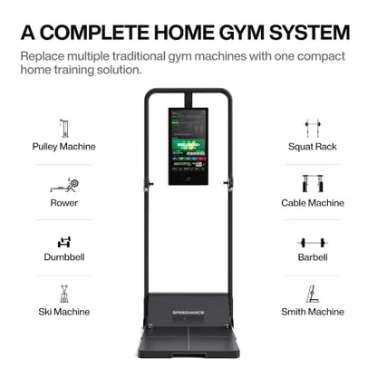 Speediance Gym Monster Smart Home Gym, Multifunctional Strength Training Machine, Smith Machine Power Cage Workout Station, Squat Rack Cable Machine, Full Body Fitness Equipment for Home Workout - style: Works Plus