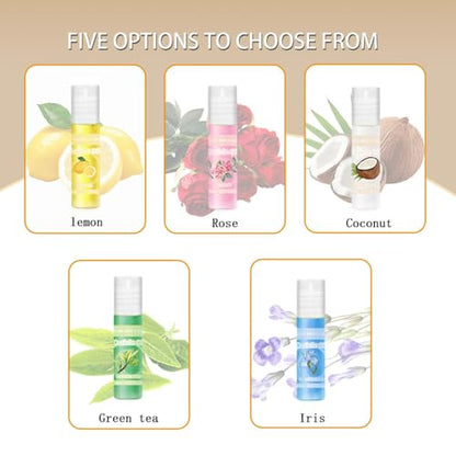 5pcs Cuticle Oil Roller Nourishing Moisturizing Roll On Cuticle Oil for Convenient Portable Nail Rollerball for On the Go Hydration and Care - color: 5pcs