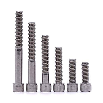 1/4-20 x 3 Socket Head Cap Screw Bolt, 304 Stainless Steel 18-8, Allen Hex Drive, Coarse Thread UNC, 10 PCS - size: 1/4-20 x 3"