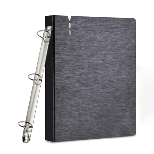 8 Pack Letter Size Ring Binder Mechanism, Metal 3 Ring Binders Ring Replacement Kit, Loose Leaf Binding Spines Combs for Organizers DIY Planners(Silver) - size: 8