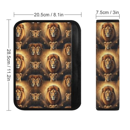 Soft Padded Seat Belt Shoulder Pad for Elderly Support, Stroller Pushchair High Chair, 2 Pack Lions Lion Cub Shoulder Harness Cover Neck and Shoulder Support - color: Pattern 772
