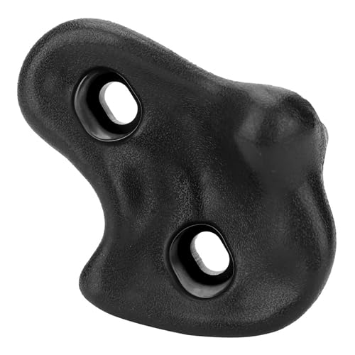 CHICIRIS 12PCS Rock Climbing Holds, PE Ergonomic Comfortable Hand Feeling Wall Grips with High Strength Screws and Wrench Tools, for Indoor Outdoor Kids Adults Training - color: Black