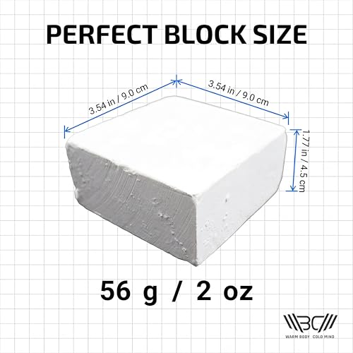WARM BODY COLD MIND Sport Chalk Block - Gym Chalk for Weightlifting - Moisture-Absorbing Magnesium Carbonate - Gymnastics Hand Grip - style: 16 Blocks