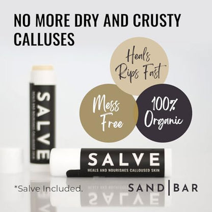 SandBar Callus Removal, Hand Callus Remover Salve Balm Stick for Working Hands, Lightweight Dead Skin Remover Tool Grit Surface, Knurled Handle, Magnetic Cap Hand File 4" - Pink - color: Flamingo