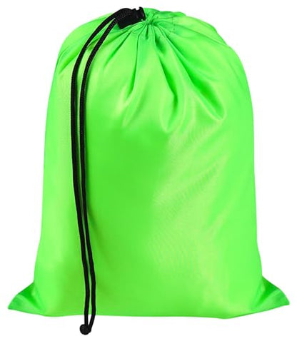 PALTERWEAR Drawstring Bag with Toggle - Nylon Cinch and Ditty Pouch Six-Pack (Green, 8 x 11 Inch, Set of 6) - color: Green, size: 8 x 11 Inch
