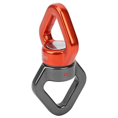 RiToEasysports Climbing Rotational Device, 360 Degree with Sealed Steel Ball Bearings for Rock Climbing Swing Aerial Yoga Hammock - color: Gray Orange