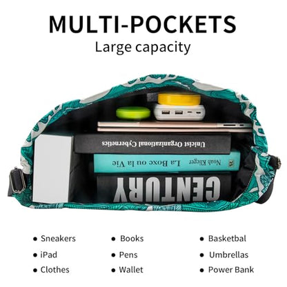 Peicees Waterproof Drawstring Sport Bag Lightweight Sackpack Backpack for Men and Women | Waterproof - color: X_sea Wave