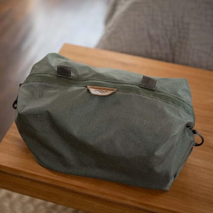 Peak Design Shoe Pouch, Sage, Ultralight Travel Organizer Bag for Shoes or Other Items, Weatherproof Shell, Packs into Itself, Fits 1–2 Pairs of Shoes, Works with Peak Design Travel Bags