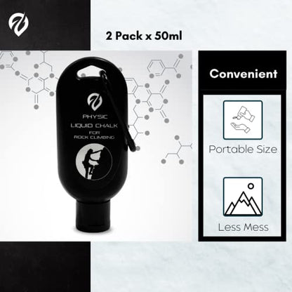 Liquid Chalk, Mess Free Gym Chalk for Weightlifting, Gymnastics, Rock Climbing, Dancing. Sweat Resistant and Long Lasting for Stronger Grip. - color: C1-2pk Rk