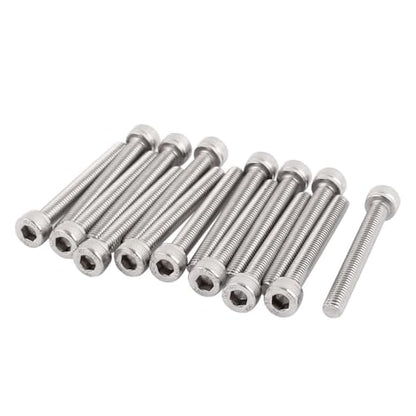TOP-VIGOR 15Pcs M5-0.8 x 40mm Hex Socket Head Cap Screws, Allen Socket Drive DIN912, 304 Stainless Steel Replacement Machine Fastener Screws for Bicycle Motorcycle Machine Repairment - size: M5 x 40mm x 15pc