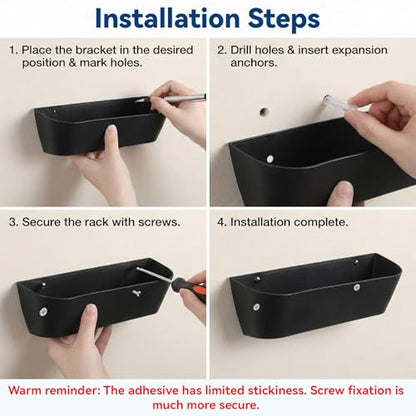 8 Pack Wall Mounted Shoes Rack with Sticky Hanging Strips, Space Saving Hanging Shoe Rack No-Drill Shoe Holder for RV Campers Door Closet