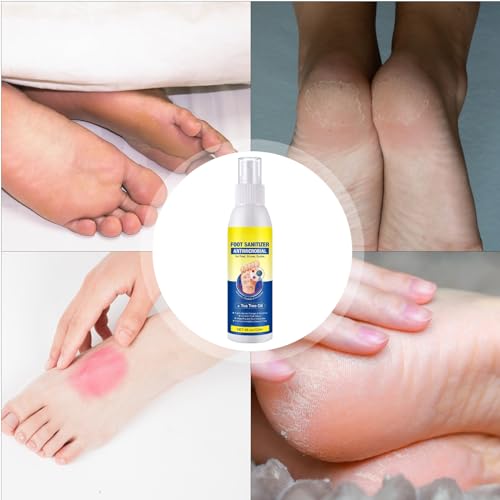 Foot Socks Odor Removal Spray, Helps Extend Shoe Lifespan, 120ml, Natural Foot Spray, Shoe Deodorizer, Easy To Apply, For Women Men Adult Post-Workout Travel Home Athlete Gym School