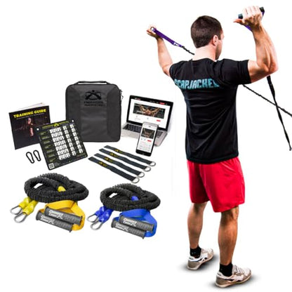 Crossover Symmetry Shoulder System Includes Two Sets of Resistance Bands Attachments Training Guide Exercise Chart Online Workouts for Home Fitness Rehab Rotator Cuff Exercises - style: Elite Squat Racks