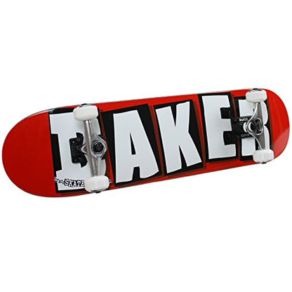 BAKER Skateboard Complete Brand Logo White 8.125" Raw Trucks Assembled