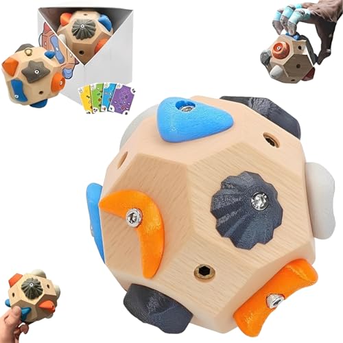 Boulder Block for Climbers, 2026 Upgraded Finger Strengthener & Grip Trainer, Simulated Boulder Hold for Strength & Precision, Rock Climbing Training Tool & Gift for Athletes & Beginners - color: 1 Set