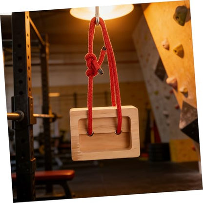 GALPADA Portable Wooden Hangboard for Climbers 2pcs Fingerboard Training Set for Rock Climbing Grip Strength Indoor and Outdoor Use