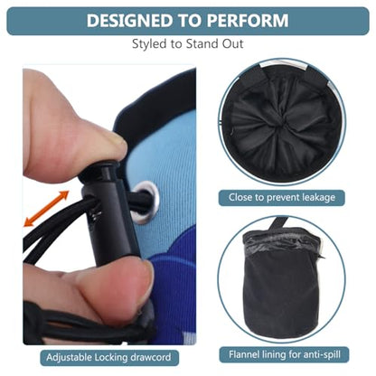 Shark Chalk Bag Animal Adventure Edition Chalk Bags for Rock Climbing Climbers Bouldering Gyming Sports Gift for Adults Kids Teenagers, Carry Dog Treats, Gym Bottles, Trail Trash