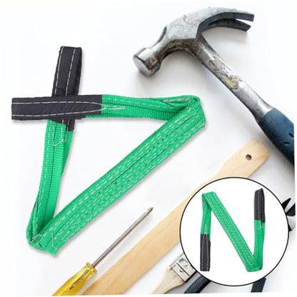 Healifty Industrial Heavy-Duty Lifting Strap Nylon Sling for Versatile Hoisting Safety Tested for Heavy Loads for Rigging and Transporting Equipment