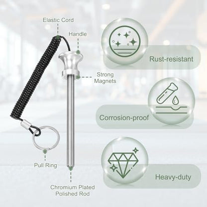 Weight Stack Pin, Weight Gym Pin Strength Training Equipment Replacement with Pull Rope for Commercial Home - color: Silver, size: 0.4 x 4.7 Inch