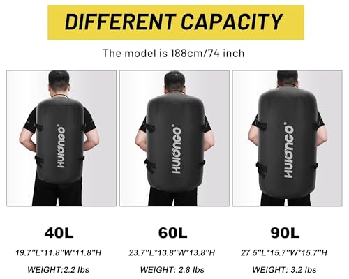 Hulongo Waterproof Duffel Bag Backpack for Men, Black, 90L | Large, Mens Duffel Backpack Bags, Traveling, Heavy Duty - color: Black, size: 90L