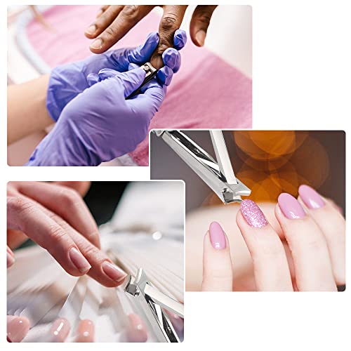 Nail Clippers Professional Heavy Duty with Keychain for Thick Nails Toenails Men Women Folding Nail Cleaning Tools