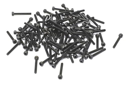 iexcell 100 Pcs M2.5 x 20mm Thread Pitch 0.45 mm Alloy Steel 12.9 Grade Hex Socket Head Cap Screws Bolts Kit, Black Oxide Finish - size: M2.5 x 20mm