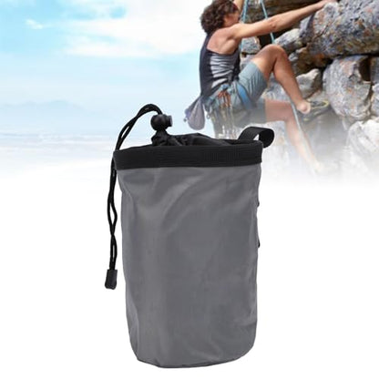 Yctze Climbing Chalk Bag, Large Capacity Water Proof Oxford Fabric with Adjustable Waist Belt and Zippered Pocket, for Weightlifting Gymnastics and Rock Climbing
