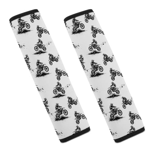 Soft Padded Seat Belt Shoulder Pad for Elderly Support, Stroller Pushchair High Chair, 2 Pack Motocross Rider Motorbike Sport Motorcycle Dirt Bike Shoulder Harness Cover Neck And Shoulder Support - color: Pattern 691