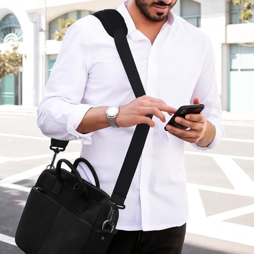 56" Bag Strap, Shoulder Strap Universal Adjustable Shoulder Belt Replacement Laptop Shoulders Straps Luggage Duffel Straps with Metal Hook for Briefcase Laptop Messenger Crossbody Bag Luggage Camera