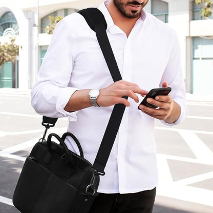 56" Bag Strap, Shoulder Strap Universal Adjustable Shoulder Belt Replacement Laptop Shoulders Straps Luggage Duffel Straps with Metal Hook for Briefcase Laptop Messenger Crossbody Bag Luggage Camera